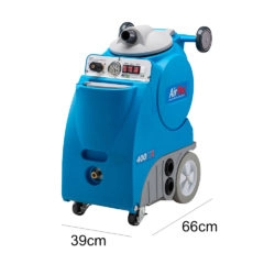 Airflex Miniflex 400HX carpet cleaning machines have 2 x 6.6" vac motors and can run 200ft of hoses!