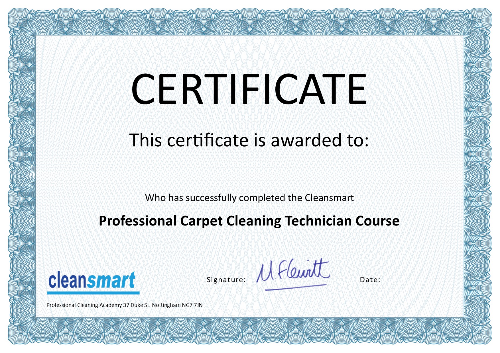 Carpet Cleaning Training Course